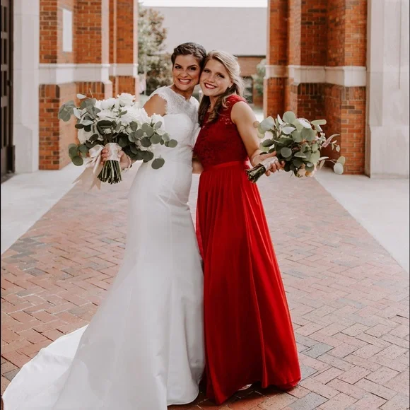david's bridal red wedding dress Formal David's Bridal Apple Bridal Dresses Davids Bridal Lace Bridesmaid Dress Wedding Dresses Apple Red Mother